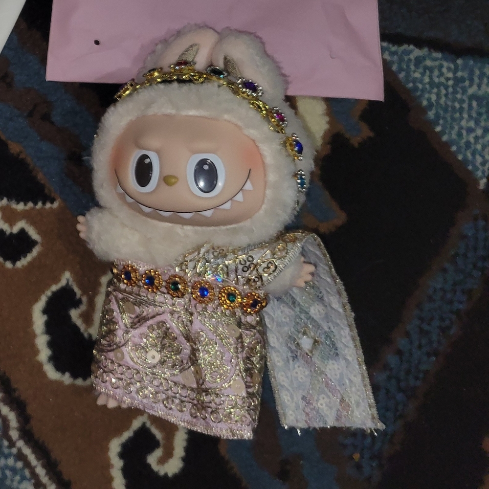 Plush Toy with Jewel-Embellished Outfit